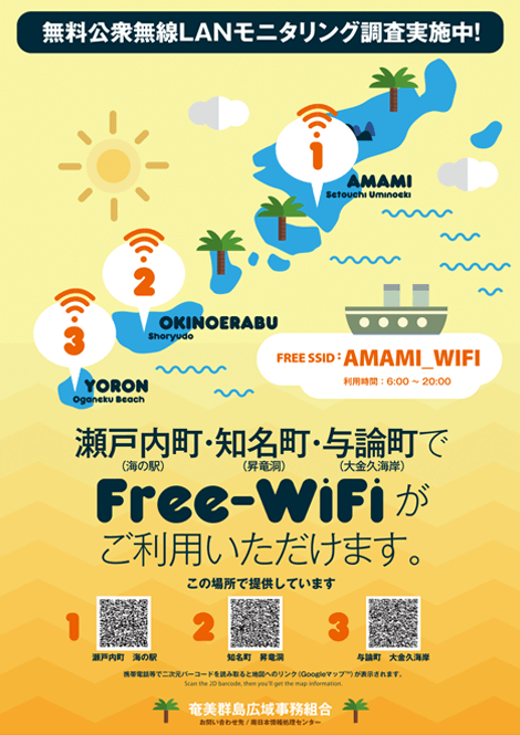 奄美 Wi-Fi ポスター